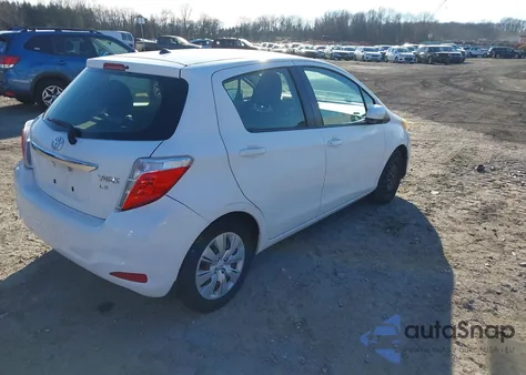 2012 Toyota Yaris Le z USA, uszkodzony, nr VIN JTDKTUD36CD515786
